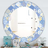 Floral Dew 8' Traditional Mirror - Oval or Round Wall Mirror