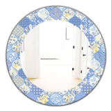 Floral Dew 8' Traditional Mirror - Oval or Round Wall Mirror