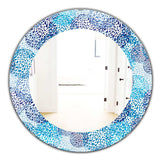 Sea Motif Pattern' Traditional Mirror - Oval or Round Wall Mirror