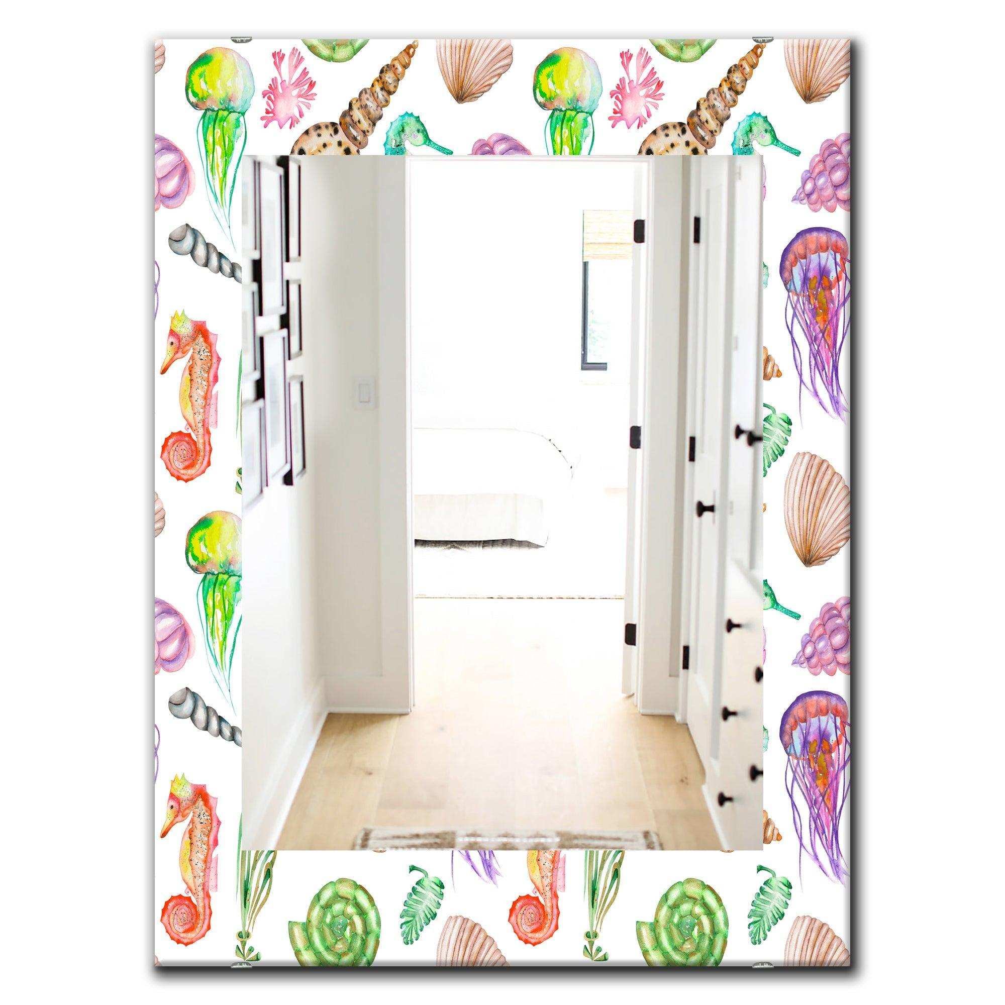 Costal Creatures 14' Traditional Mirror - Oval or Round Wall Mirror
