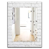 Stone 3 Traditional Mirror - Oval or Round Printed Wall Mirror