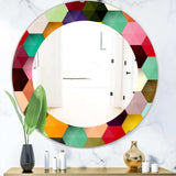 Honeycomb 5' Mid-Century Mirror - Oval or Round Wall Mirror
