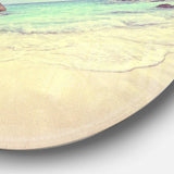 Vintage Style Seashore Thailand - Sea & Shore Round Metal Wall Art