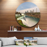 American Falls at Niagara Falls - Landscape Circle Metal Wall Decor
