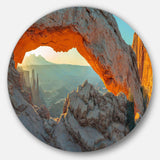 Mesa Arch Canyon lands Utah Park - Landscape Circle Metal Wall Decor