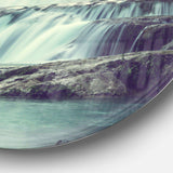 Amazing Waterfall in Mexico - Landscape Circle Metal Wall Decor