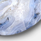 Agate Stone Background - Abstract Oversized Circle Metal Wall Art