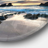 Beautiful Porthcothan Bay - Sea & Shore Circle Metal Wall Decor