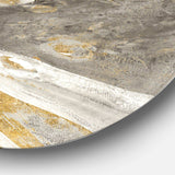 Glam Phoenix Neutral - Abstract Circle Metal Wall Decor