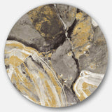 Glam Phoenix Neutral - Abstract Circle Metal Wall Decor