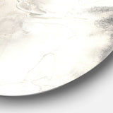 Gray Circles I - Abstract Large Metal Circle Wall Art