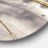 Glam Painted Arcs I - Abstract Circle Metal Wall Decor