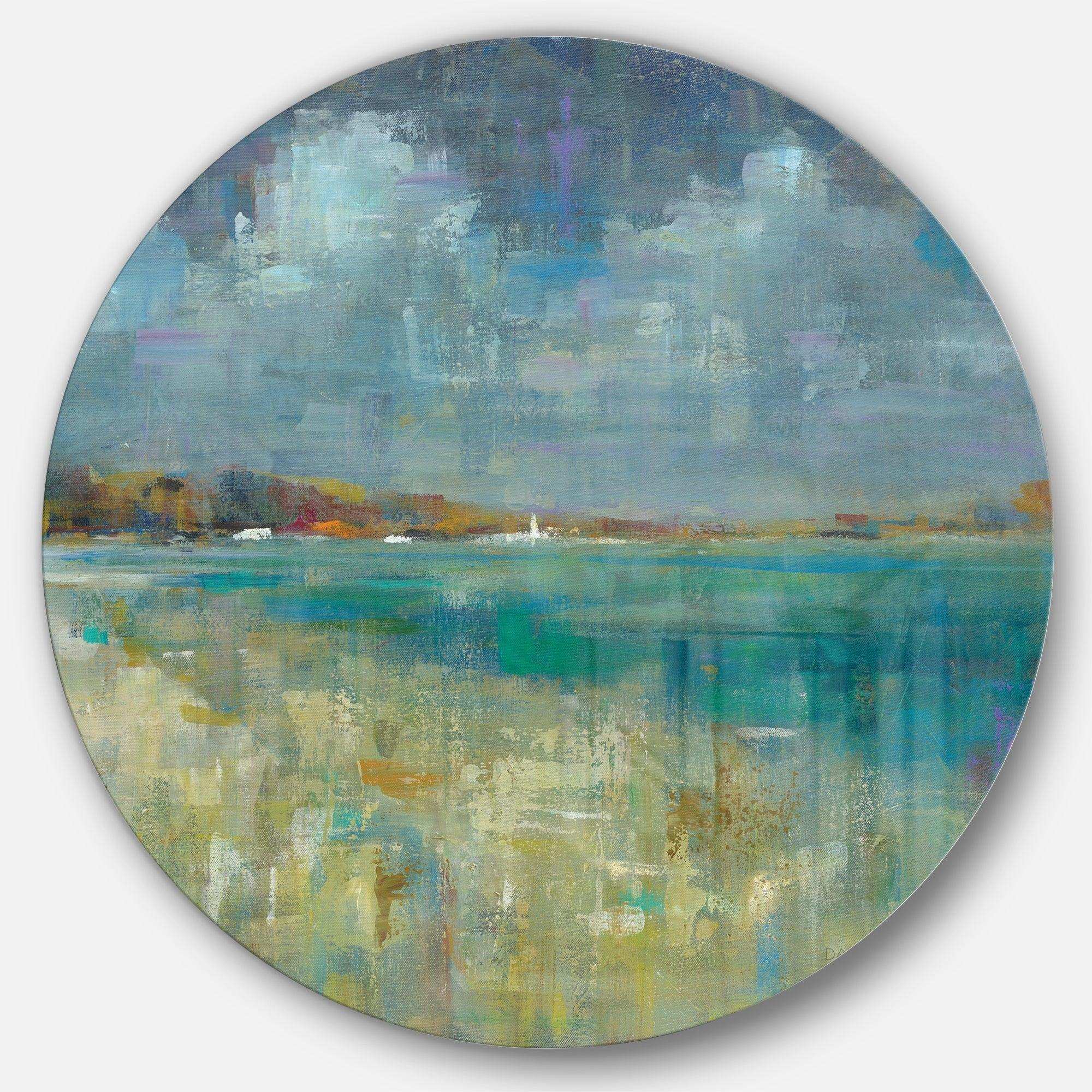 Sky and Sea - Beach Circle Metal Wall Decor
