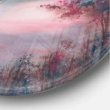 Quiet Time - Landscape Metal Circle Wall Art