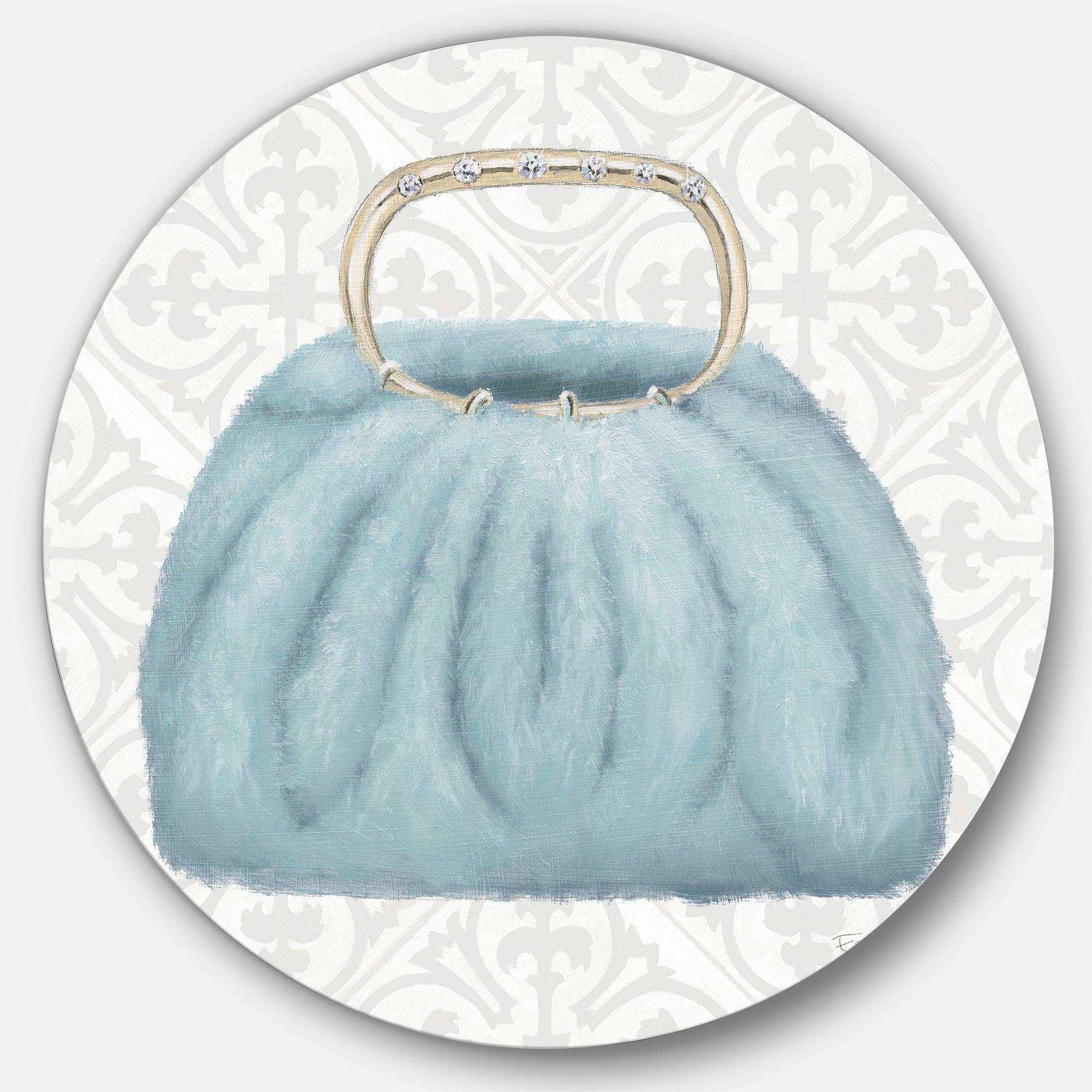 Glam cosmetics Blue Bag - Fashion Circle Metal Wall Decor