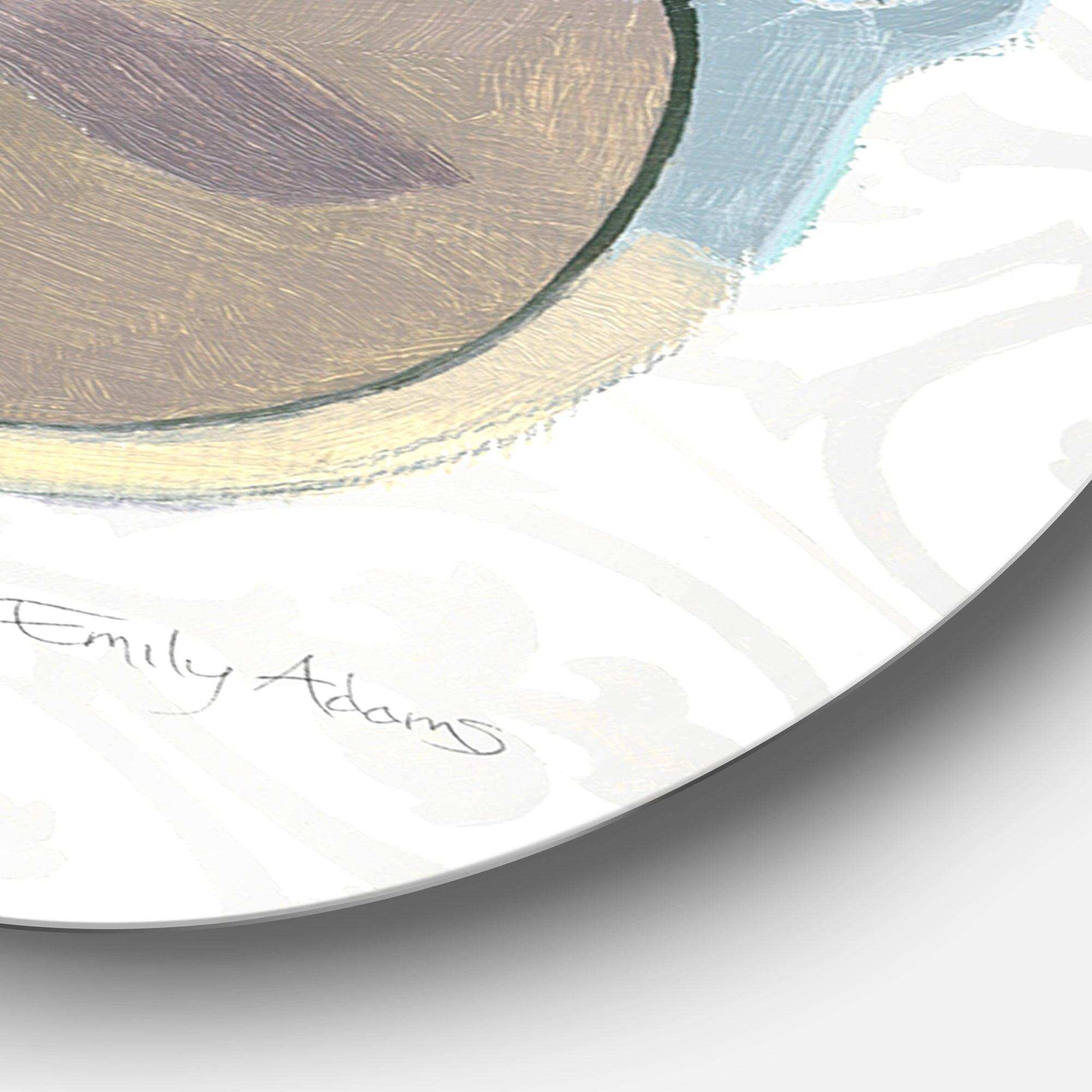 Glam cosmetics Blue Sun Glasses - Fashion Metal Circle Wall Art