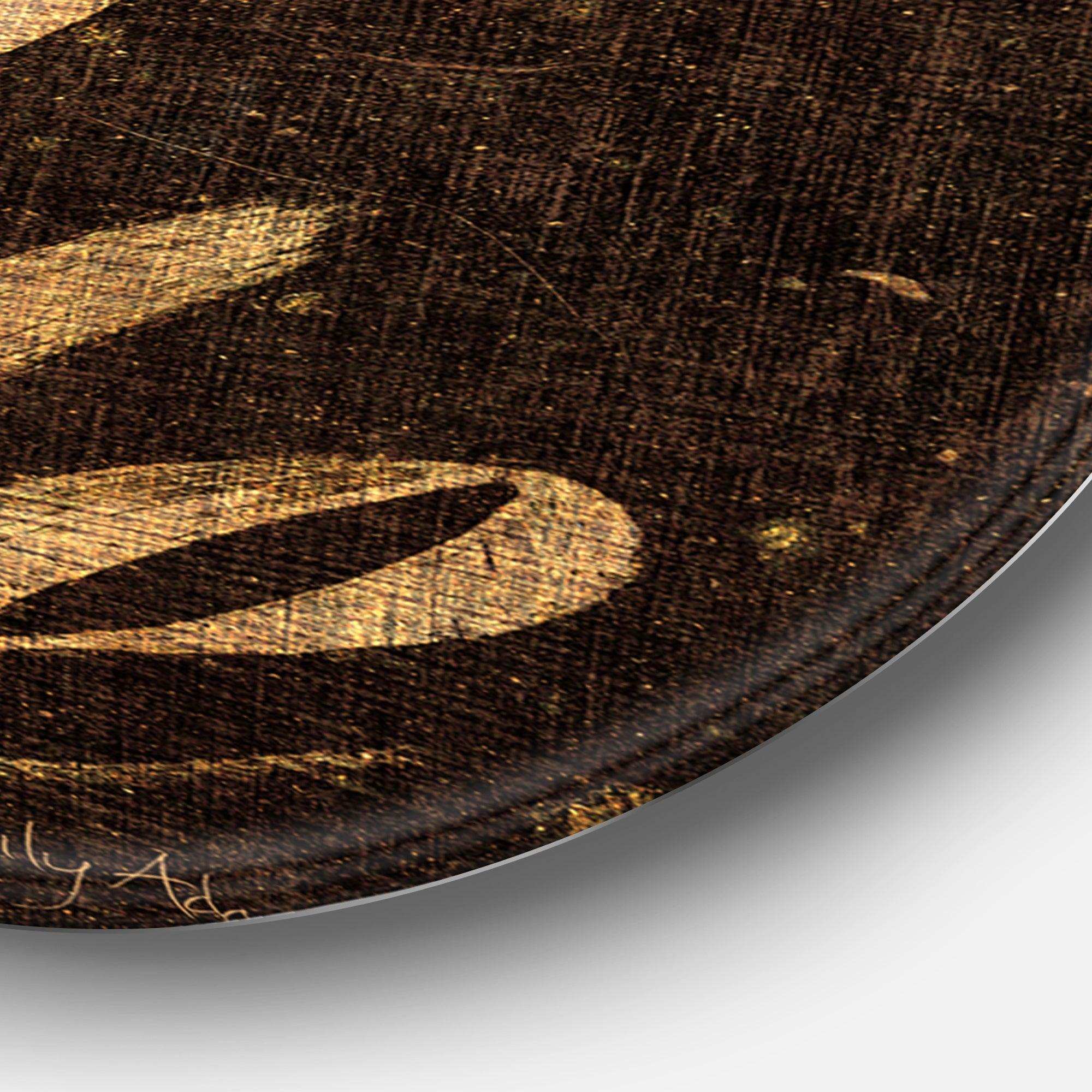 Gold Glam Live with Style Quotes - Fashion Circle Metal Wall Decor