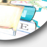 Pink Fashion high heels II - Fashion Metal Circle Wall Art