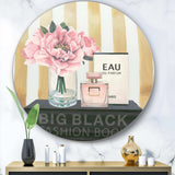 Glam & Fashion Parfum Boudoir III - Fashion Metal Circle Wall Art