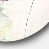 Blossoms on Birch Cottage Bouquet IV - Floral Round Metal Wall Art