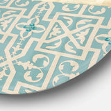 Beach Treasures Collage I - Beach Circle Metal Wall Decor