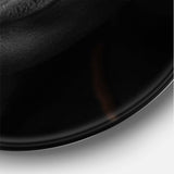 Portrait of A Afro American Girl with Gold Makeup - People Round Metal Wall Art