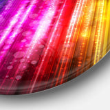 Glowing Background - Abstract Round Metal Wall Art
