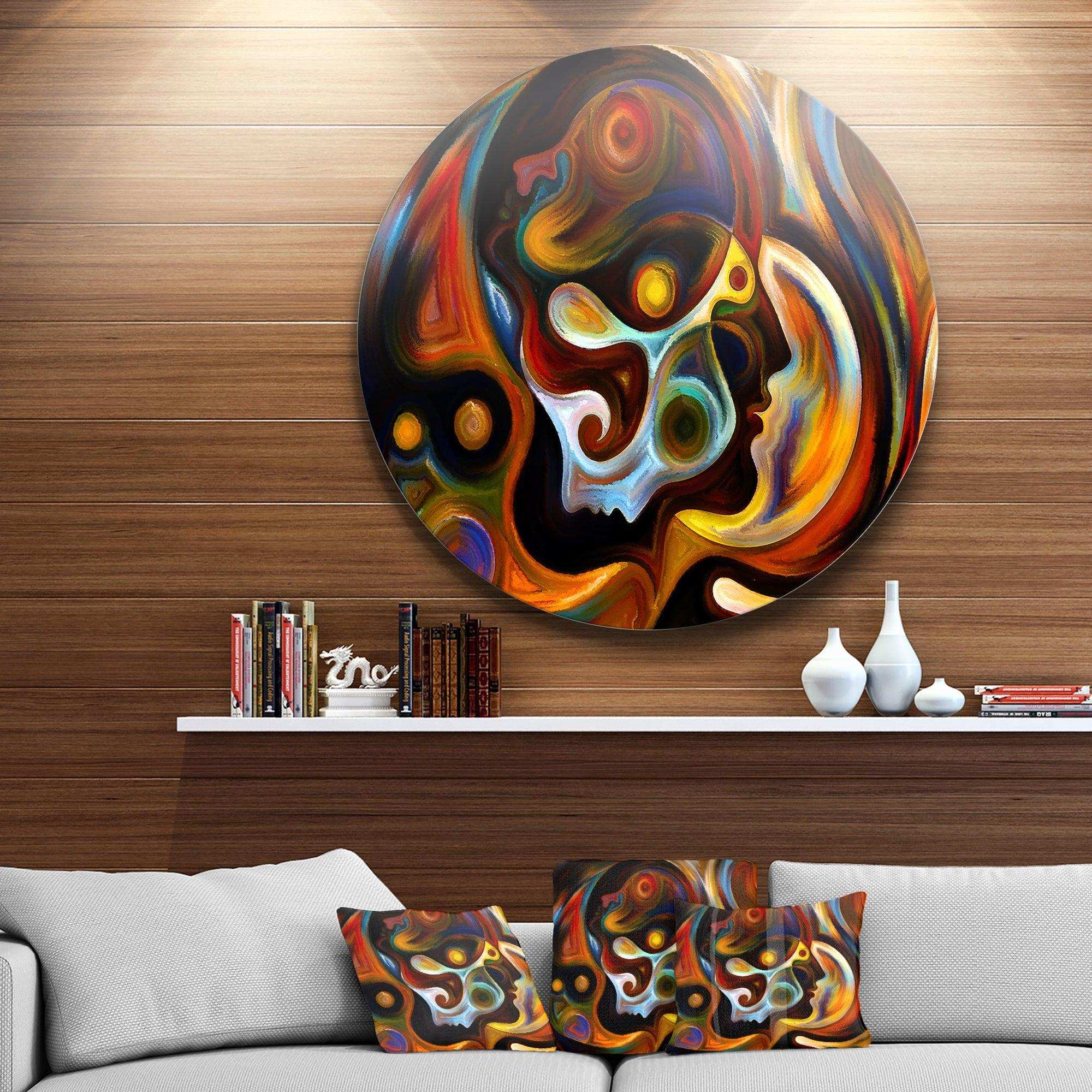 Perspectives of Inner Paint - Abstract Circle Metal Wall Decor
