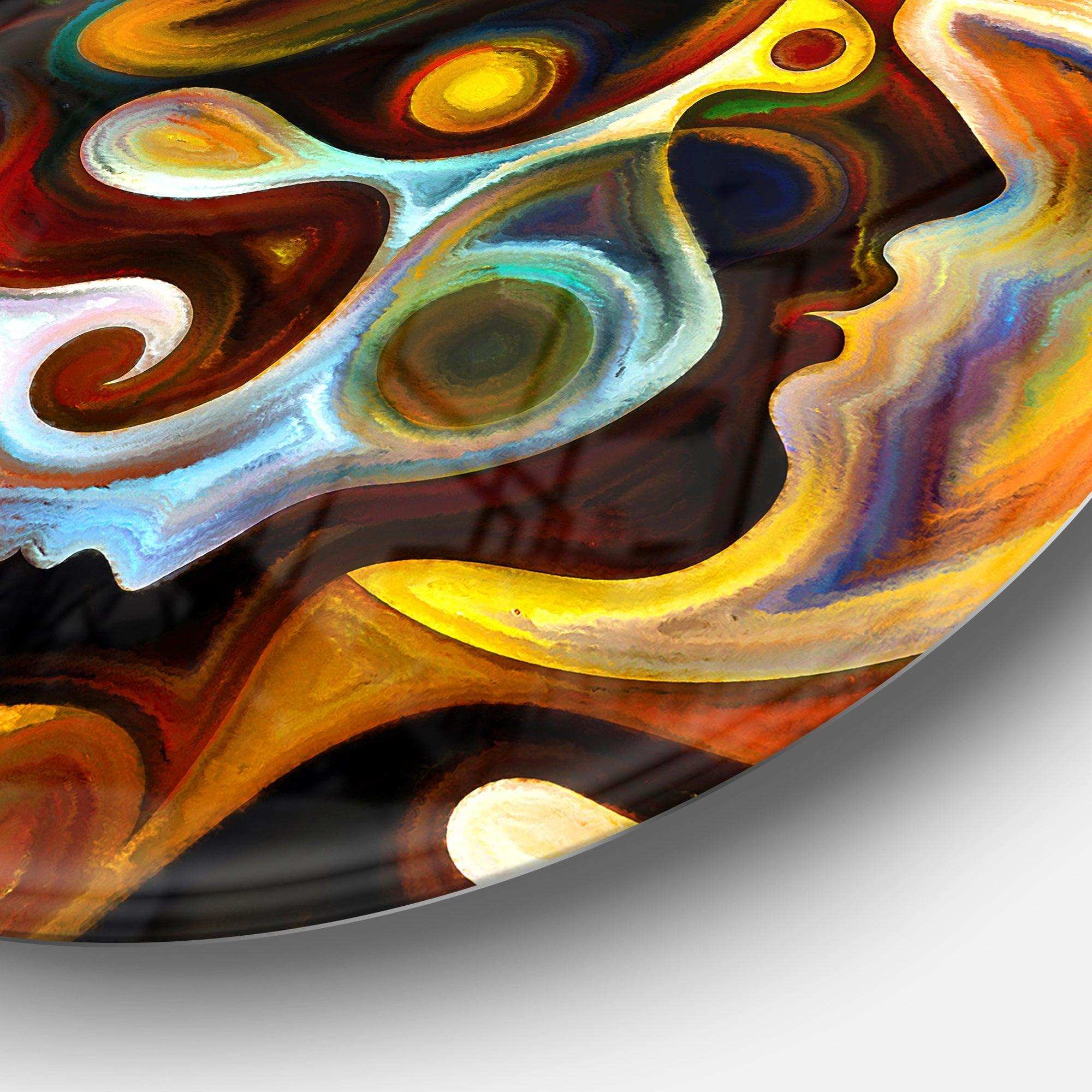 Perspectives of Inner Paint - Abstract Circle Metal Wall Decor