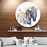 Little Zebra Art - Animal Circle Metal Wall Decor