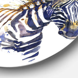 Little Zebra Art - Animal Circle Metal Wall Decor