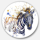 Little Zebra Art - Animal Circle Metal Wall Decor