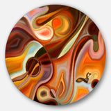 Music Dreams - Abstract Metal Circle Wall Art