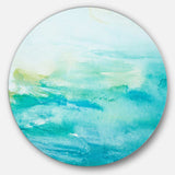 Abstract Sea Close up Abstract Circle Metal Wall Art