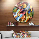 Music beyond the Frames - Abstract Large Metal Circle Wall Art
