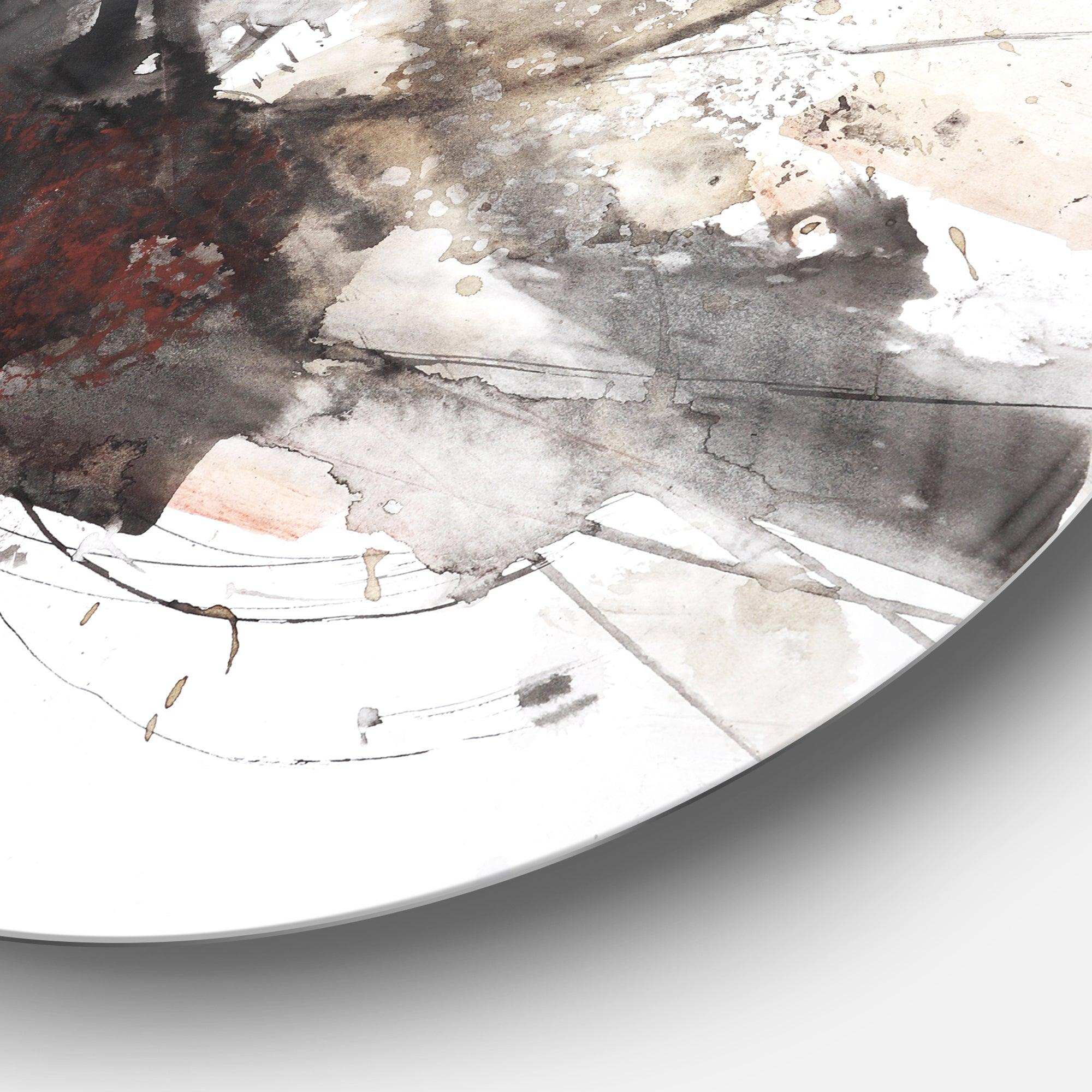 Artistic Splash - Landscape Round Metal Wall Art