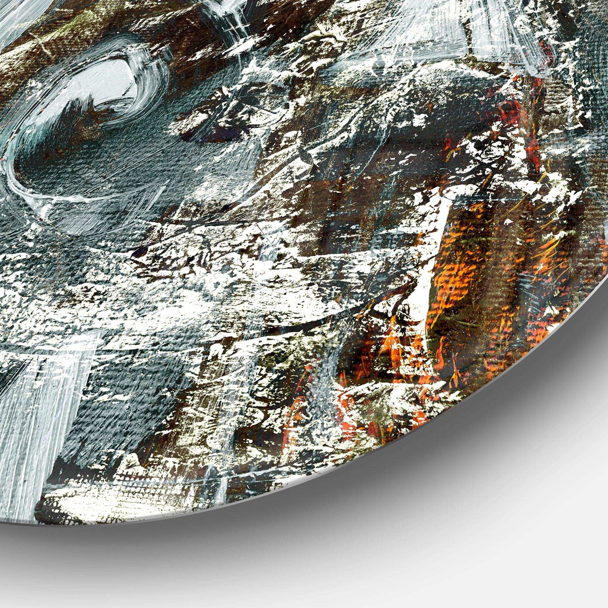 Contemporary Abstract Design - Abstract Circle Metal Wall Decor