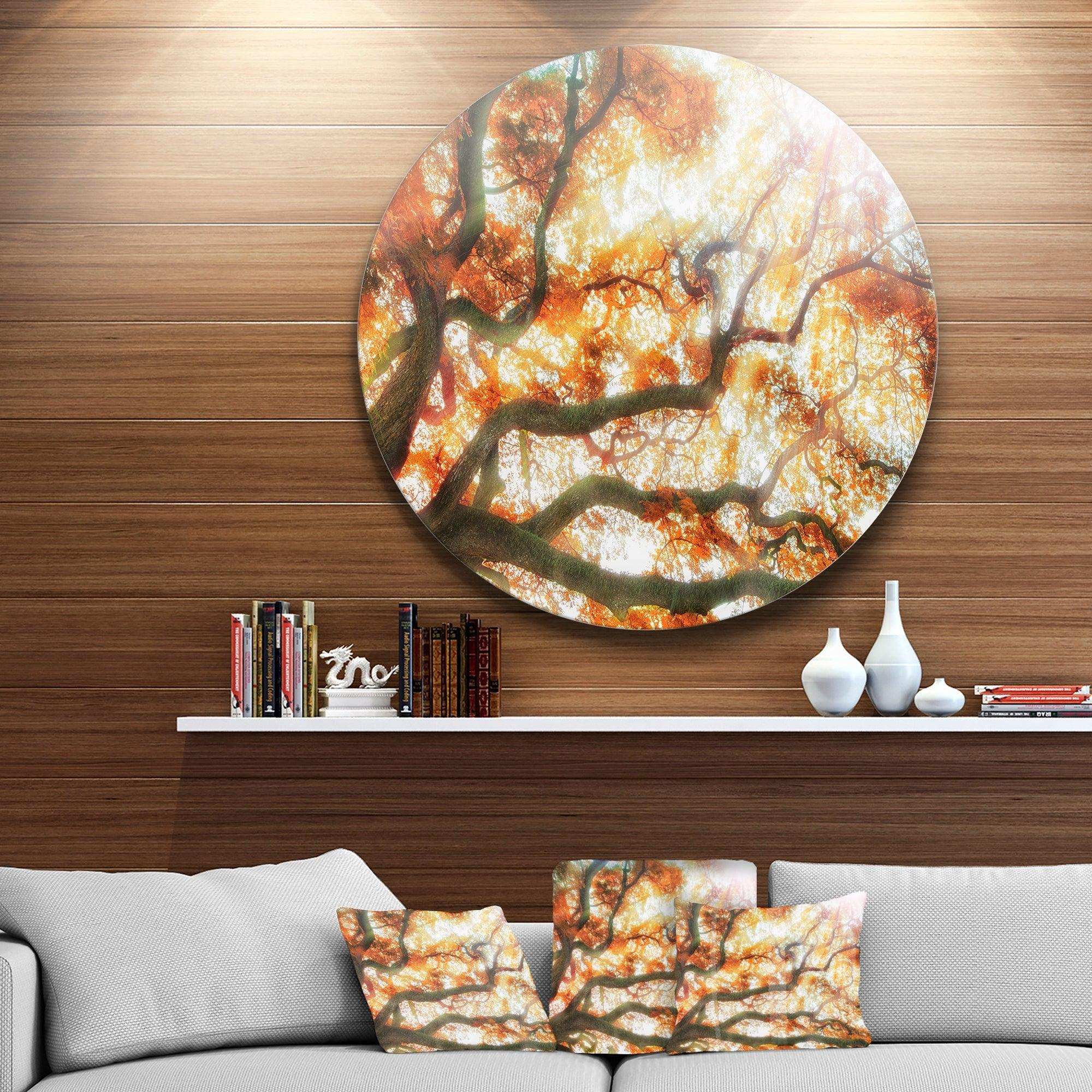 Big Tree - Floral Photography Metal Circle Wall Art