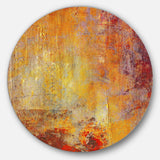 Ambient Canvas Grunge - Landscape Round Metal Wall Art