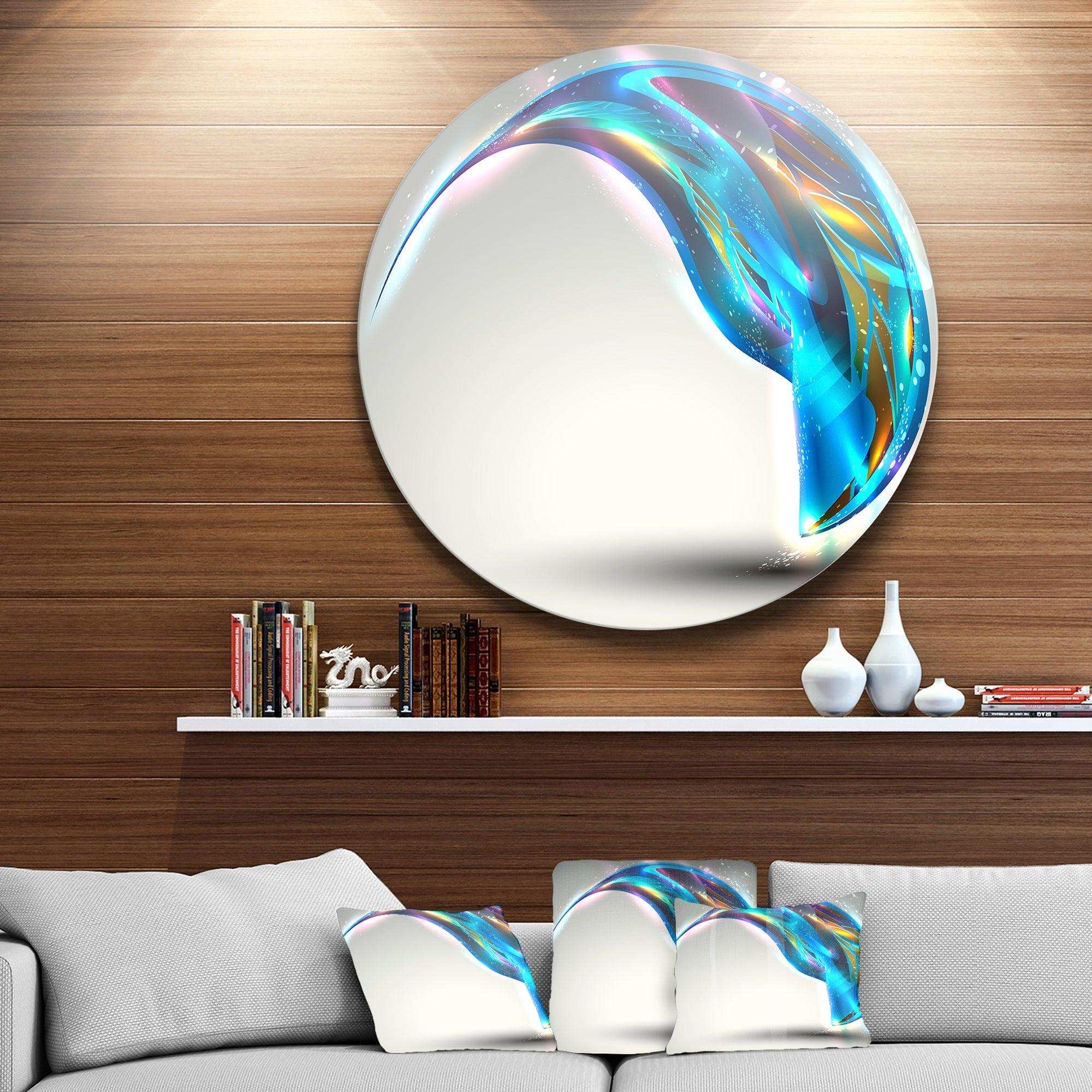Fantastic Abstract - Impressionism Metal Circle Wall Art