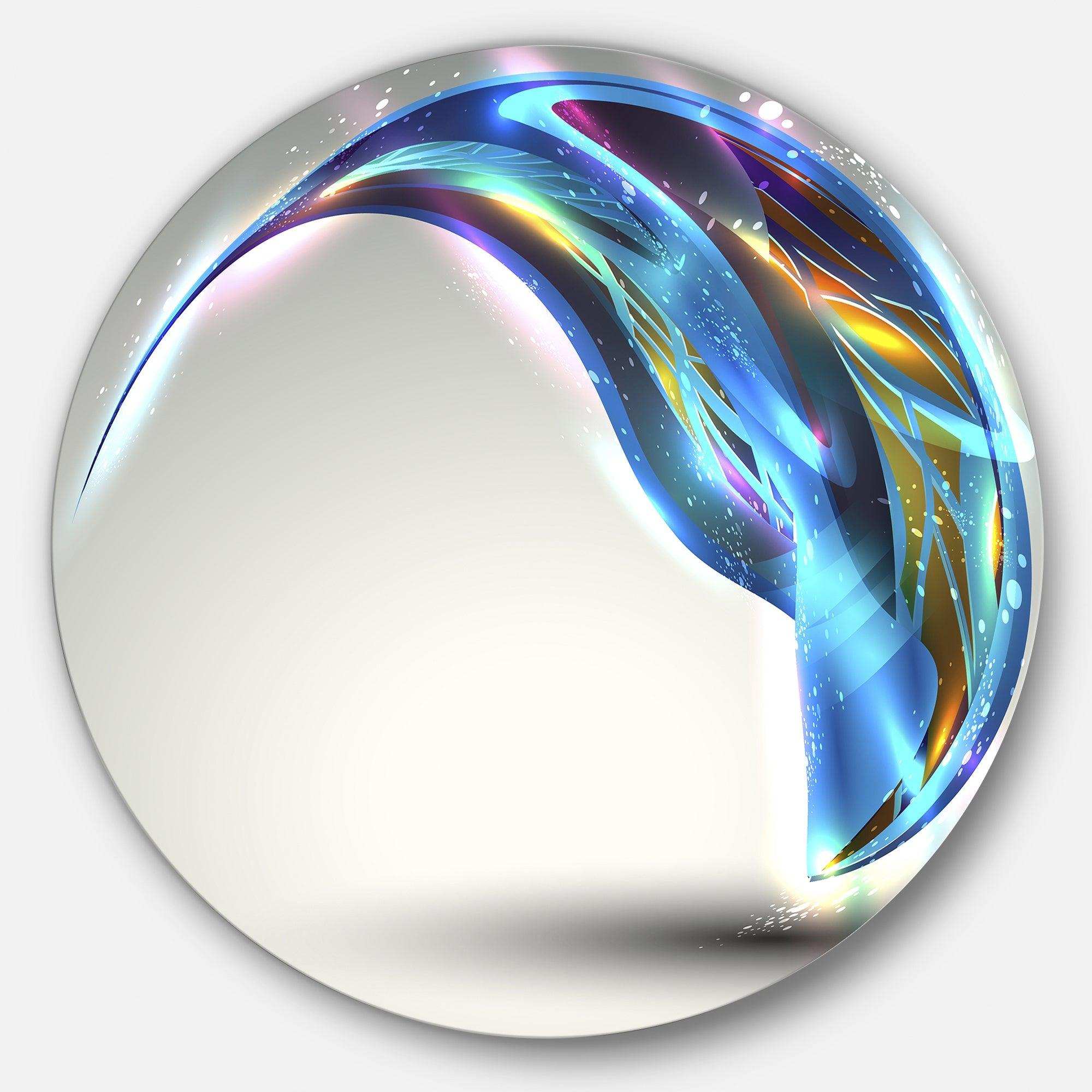 Fantastic Abstract - Impressionism Metal Circle Wall Art