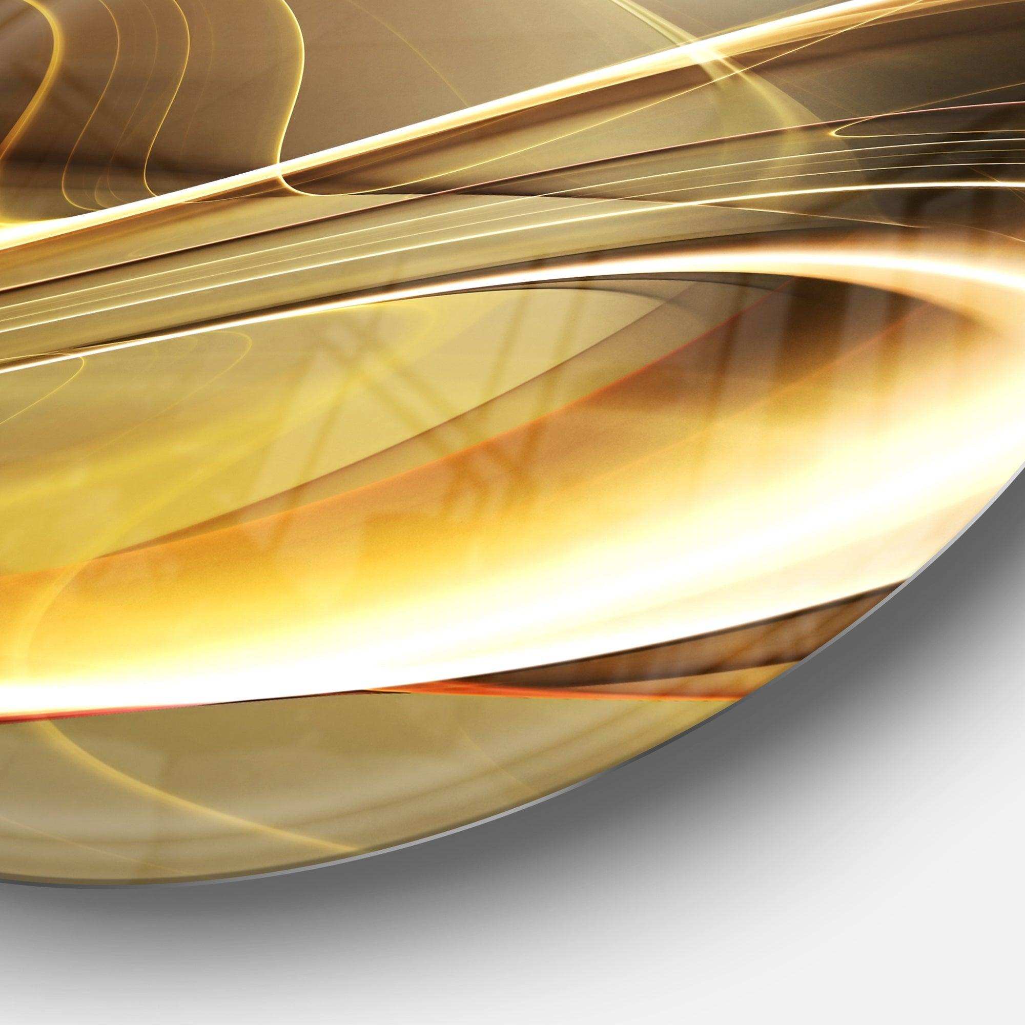 Elegant Modern Sofa - Abstract Circle Metal Wall Decor