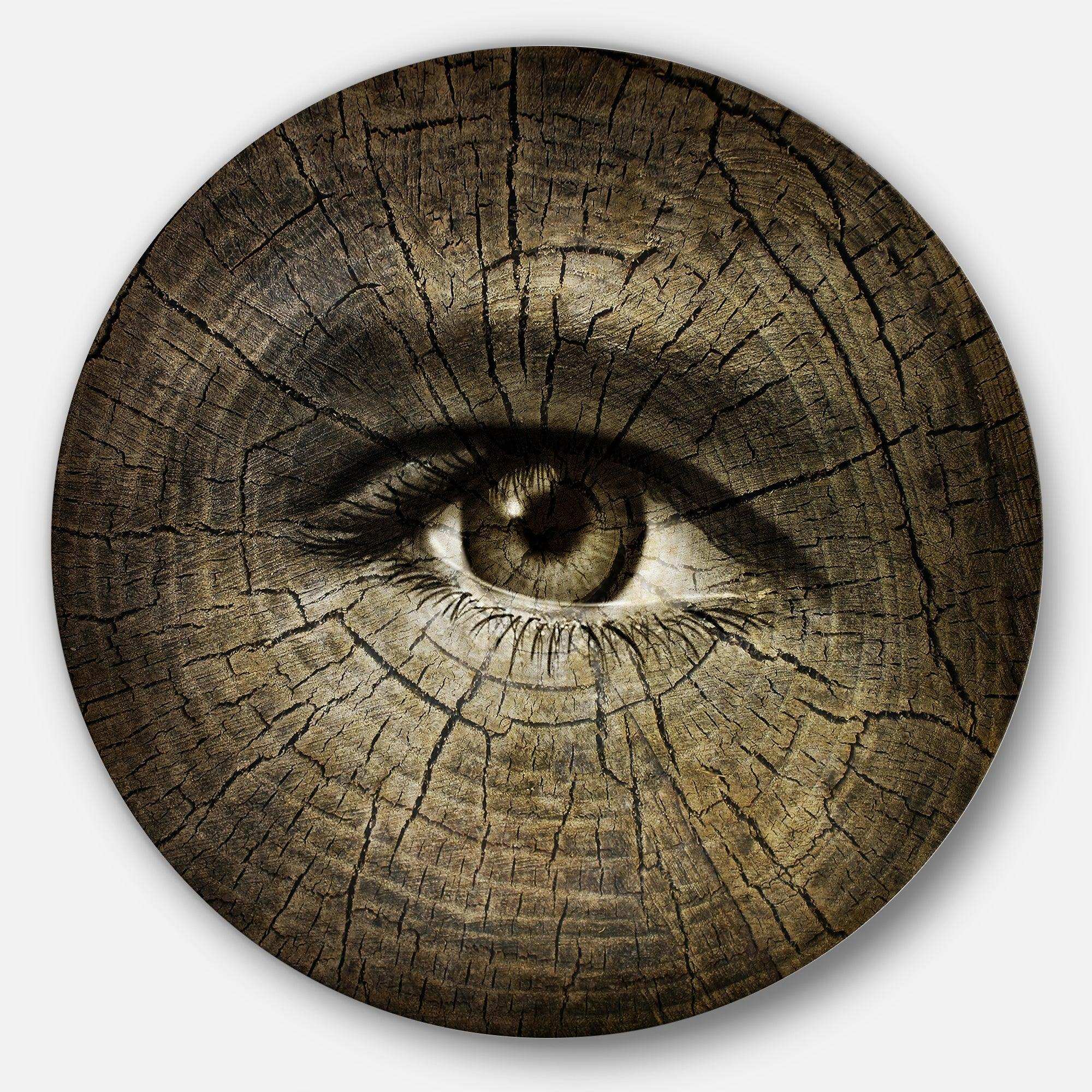 Aging Eyes - Abstract Circle Metal Wall Decor