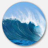Sky Hitting Ocean Waves - Sea & Shore Circle Metal Wall Decor