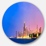 City of Chicago Skyline - Architecture Circle Metal Wall Decor