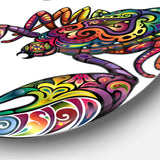 Cheerful Scorpion - Animal Round Metal Wall Art