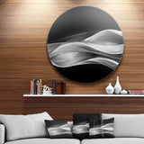 Glittering Silver Pattern - Abstract Circle Metal Wall Decor