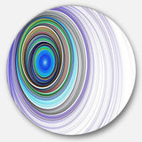 Endless Tunnel Purple Ripples - Abstract Circle Metal Wall Decor