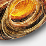 Orange Ball of Yarn - Abstract Circle Metal Wall Decor