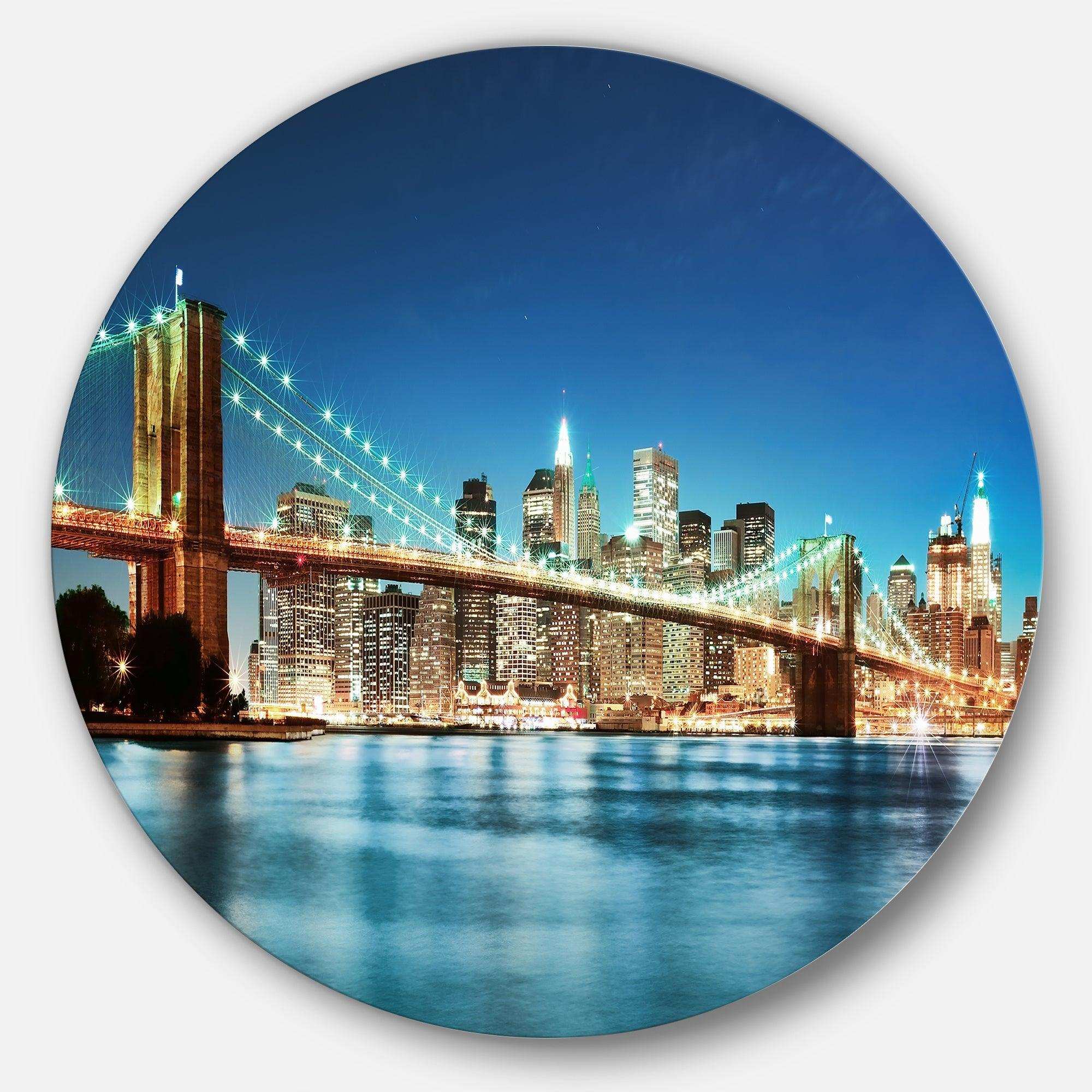 Big Apple New York - Architecture Metal Circle Wall Art